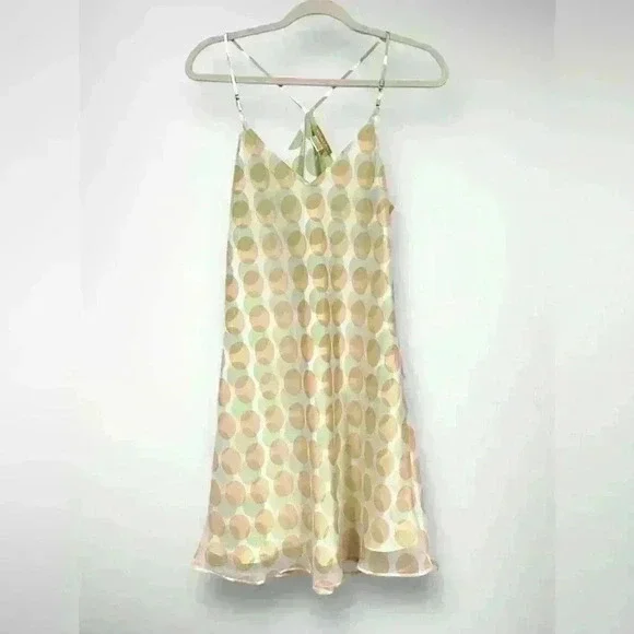 Womens Sensara Slip Dress Size Medium Polka Dot Adjustable Straps NEW - Picture 2 of 8